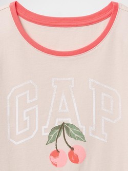 GAP Kids Gap Logo T-Shirt Oyster 3