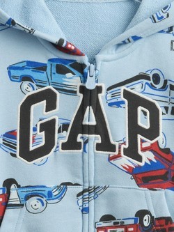 GAP Gap logo jopa s kapuco za malčke Modra - Light Blue Shadow 3
