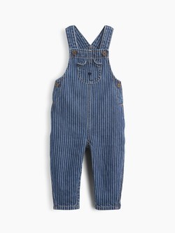 Baby Denim Stripe Brannan Bear Overalls