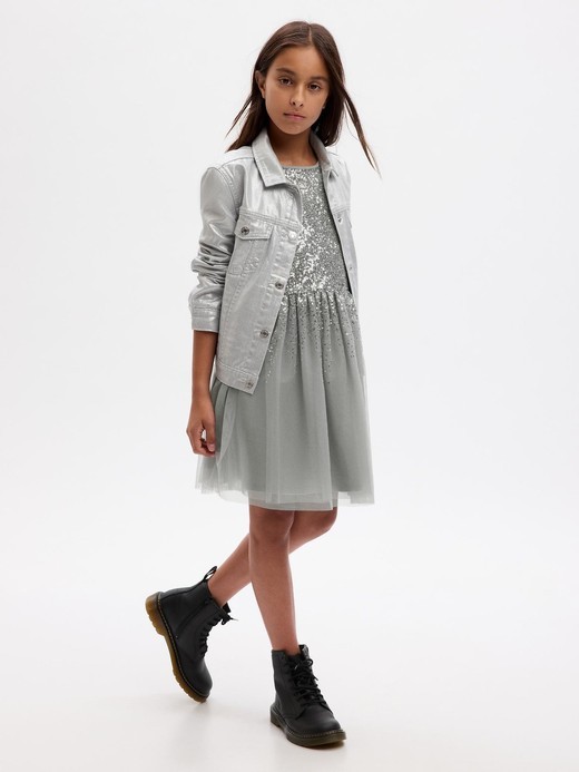 Image for Kids Tulle Sequin Dress from Gap
