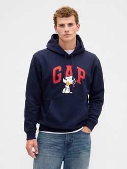 Snoopy Gap logo moški pulover s kapuco