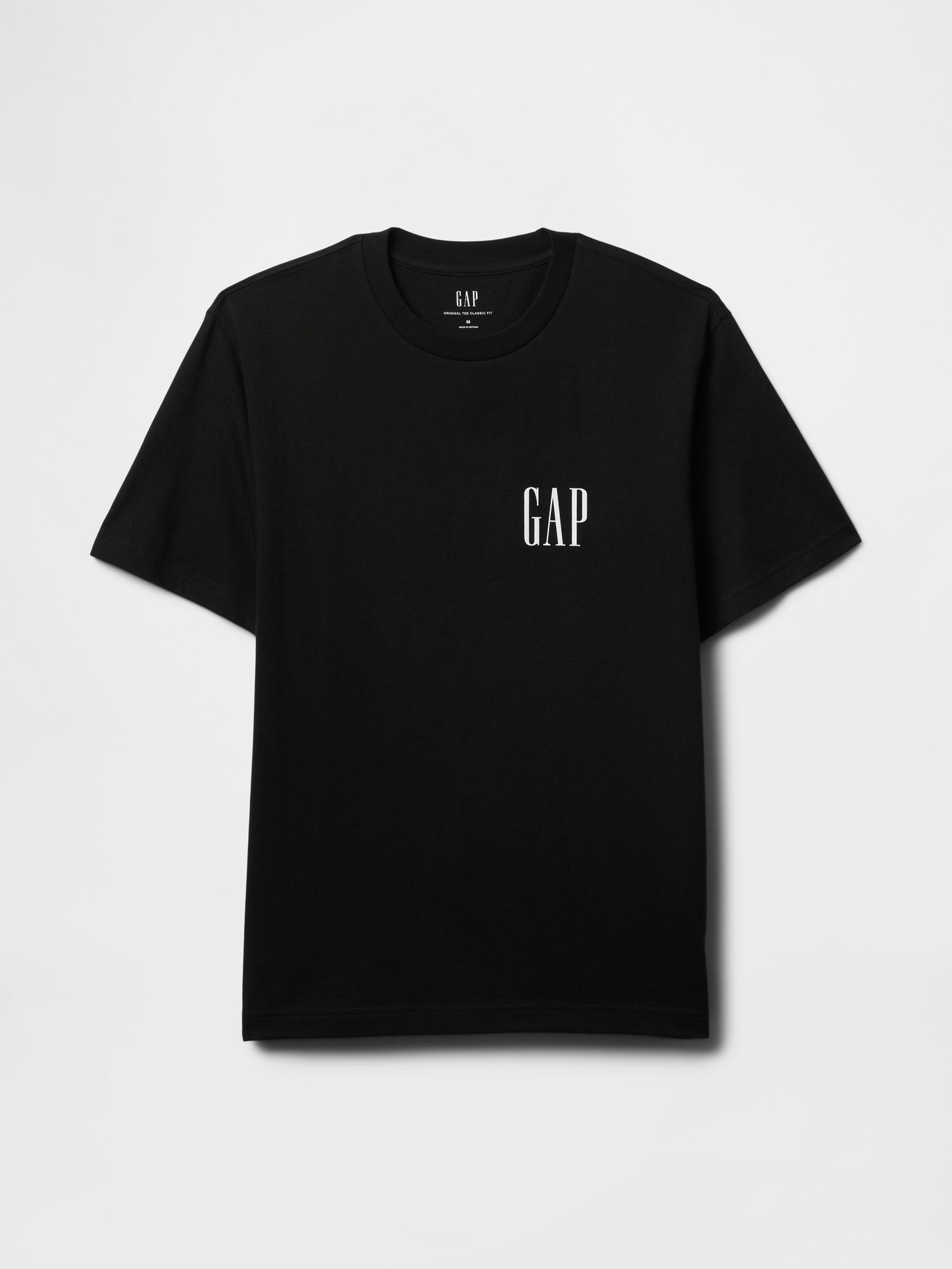 GAP Heavyweight Logo T-Shirt True Black 