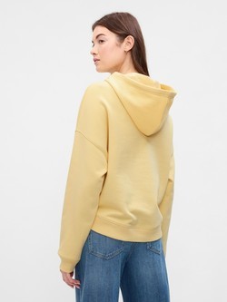 GAP Gap logo ženski crop pulover s kapuco Roza - Standout Pink 3