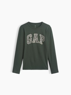 Gap logo majica z dolgimi rokavi s potiskom za dečke