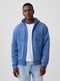 Gap logo moška podložena jopa s kapuco