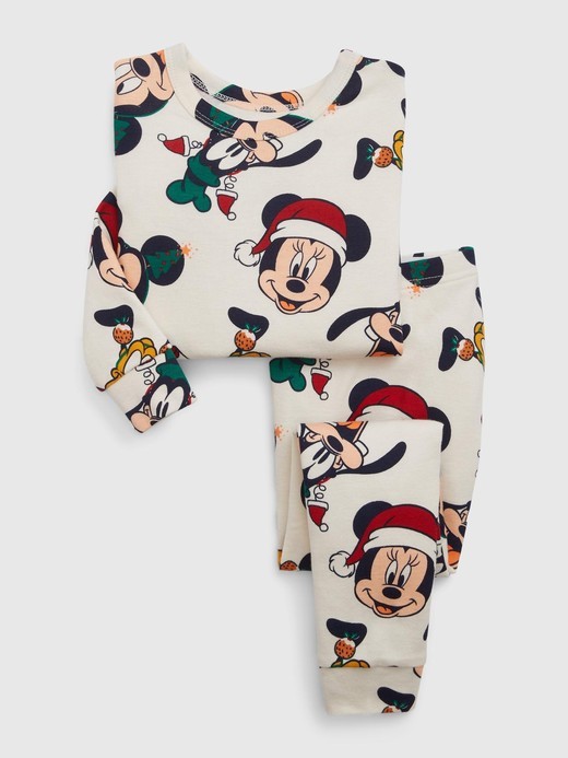 Image for babyGap | Disney 100% Organic Cotton Holiday Mickey Mouse PJ Set from Gap