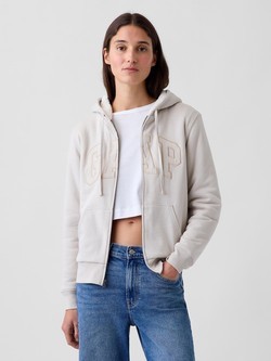 Relaxed Gap Logo Sherpa-Lined Zip Hoodie