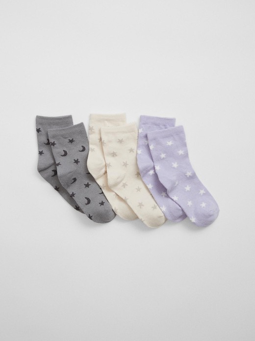 Image for Print Crew Socks (3-Pairs) from Gap