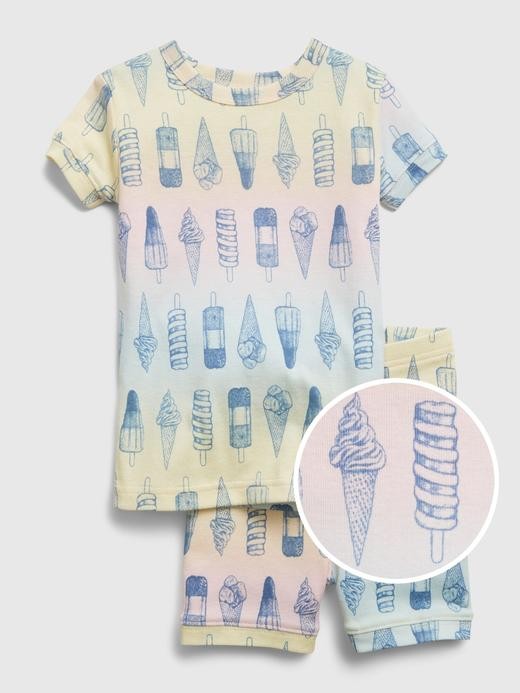 Image for babyGap 100% Organic Cotton Ice Cream Graphic PJ Set from Gap