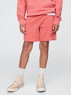 GAP Kids Relaxed Gap Logo Pull-On Shorts Watermelon Ice 3