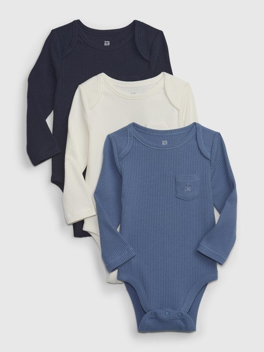 Image for Baby First Favorites TinyRib Bodysuit (3-Pack) from Gap