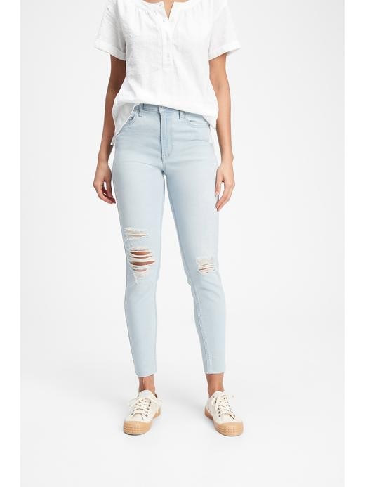 Image for High Rise Distressed Legging Jeans from Gap