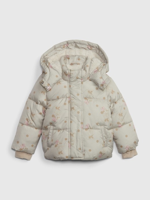 Image for babyGap | Disney 100% Recycled Minnie Mouse Puffer Jacket from Gap