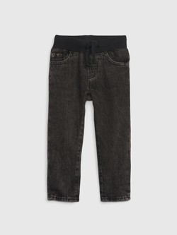Slim fit jeans hlače z elastičnim pasom za malčke