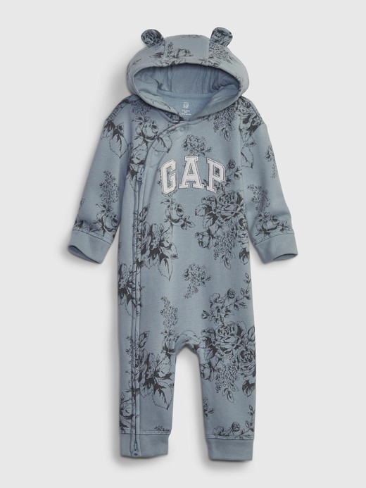 Image for Baby Arch Logo Hoodie One-Piece from Gap
