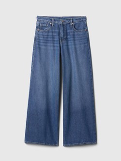 GAP Ženske baggy jeans hlače Modra - Medium Indigo 7
