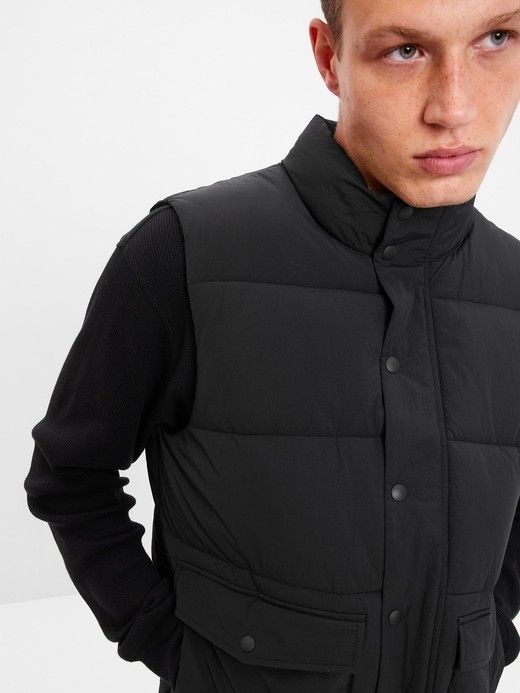Image for Recycled Puffer Vest from Gap