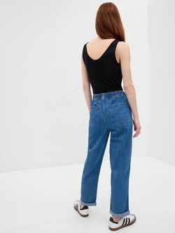 GAP Mid Rise Easy Pull-On Jeans Medium Indigo 2