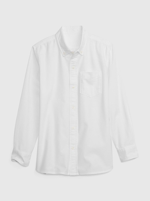 Image for Kids Organic Cotton Uniform Oxford Shirt from Gap