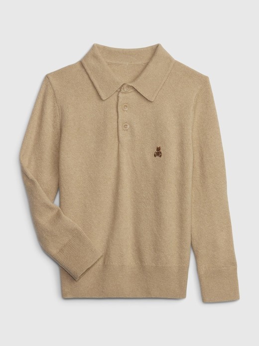 Image for Toddler CashSoft Polo Sweater from Gap