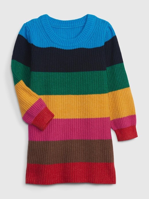 Image for Toddler Happy Stripe Sweater Dress from Gap