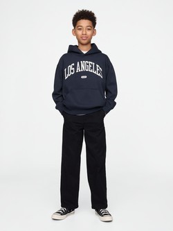 GAP Unisex pulover s kapuco za otroke Modra - Blue 4