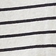 Bela - White & Navy Blue Stripe
