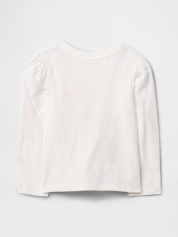 GAP babyGap Puff Sleeve T-Shirt New Off White 2