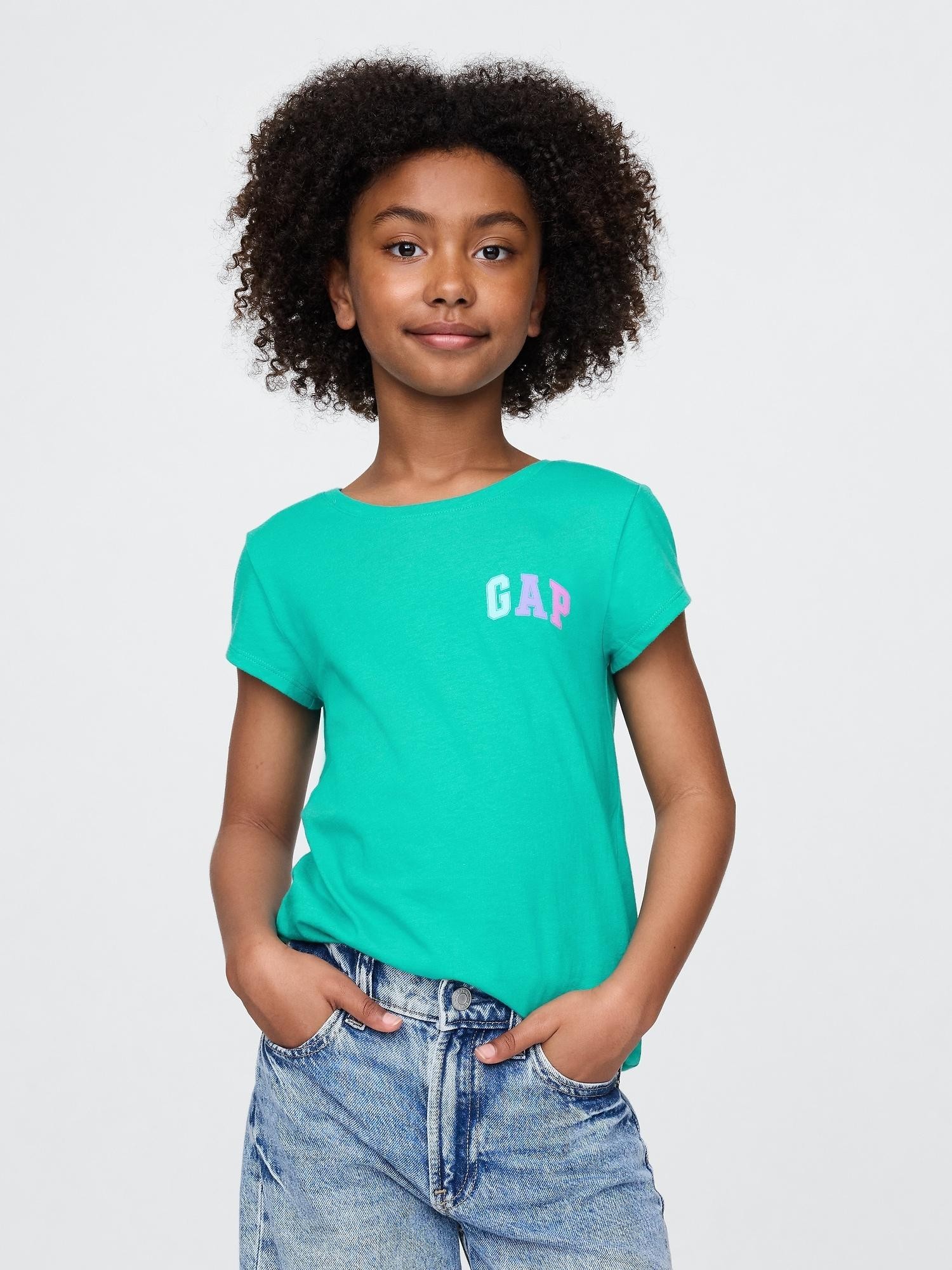 GAP Kids Graphic T-Shirt Green Mirage 