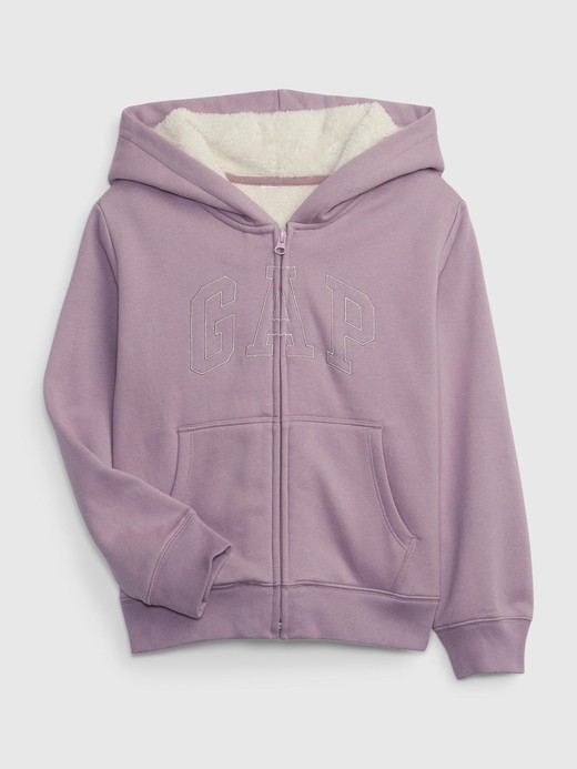 Image for Kids Gap Logo Cozy Sherpa-Lined Hoodie from Gap