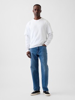 Moške straight fit jeans hlače
