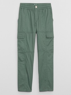 Kids Twill Cargo Pants with Washwell