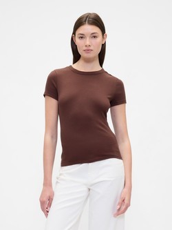 ShortSleeve Ribbed Tee
