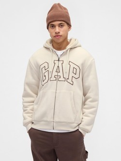 Gap logo moška podložena jopa s kapuco