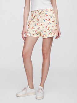 GAP Gap Logo Shorts Red Floral Print 2