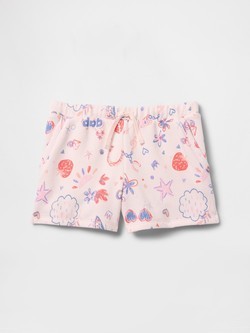 GAP Gap logo kratke hlače za deklice Roza - Doodle Print 5