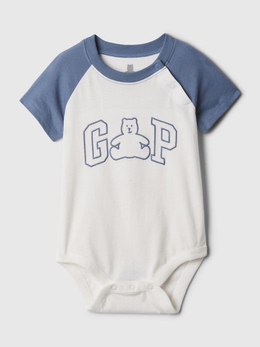 Image for Baby Organic Cotton Gap Logo Bodysuit from Gap