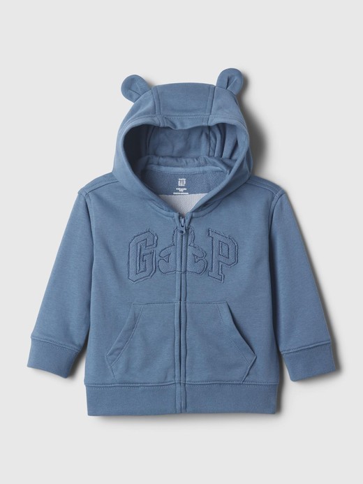 Image for Baby Brannan Bear Logo Full-Zip Hoodie from Gap