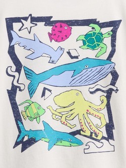 GAP Baby &amp; Toddler Mix &amp; Match Graphic T-Shirt Sea Animal Print 3