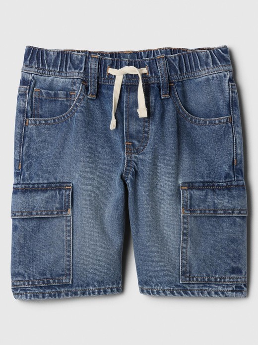 Image for Kids Denim Pull-On Cargo Shorts from Gap