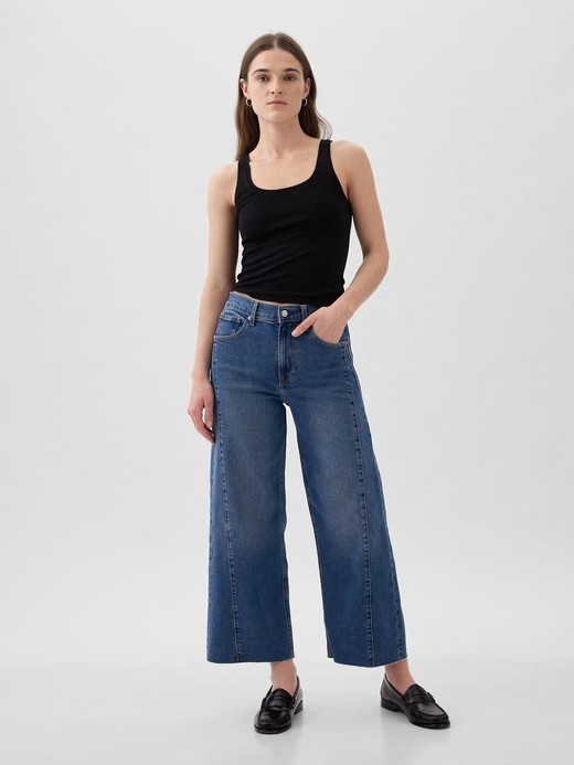 Slika za Ženske Wide Leg jeans hlače z visokim pasom od Gap