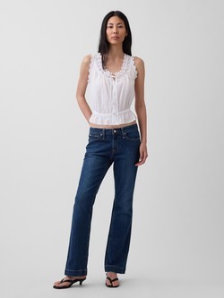 Ženske Long & Lean jeans hlače z nizkim pasom