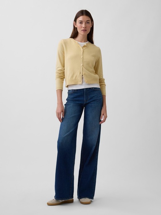 Slika za Ženske jeans hlače s širokimi hlačnicami od Gap