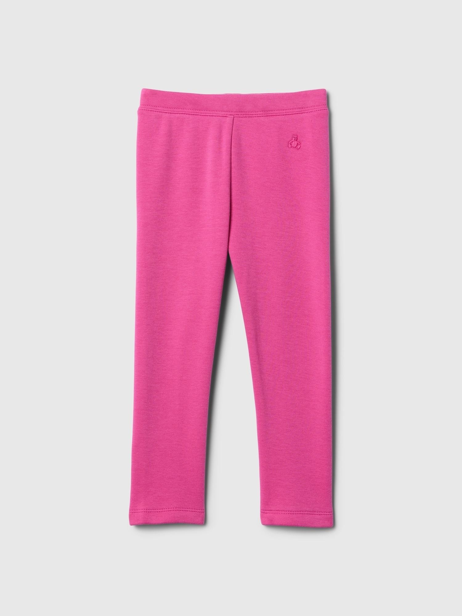 GAP babyGap Cozy Sherpa Leggings Super Pink Neon 