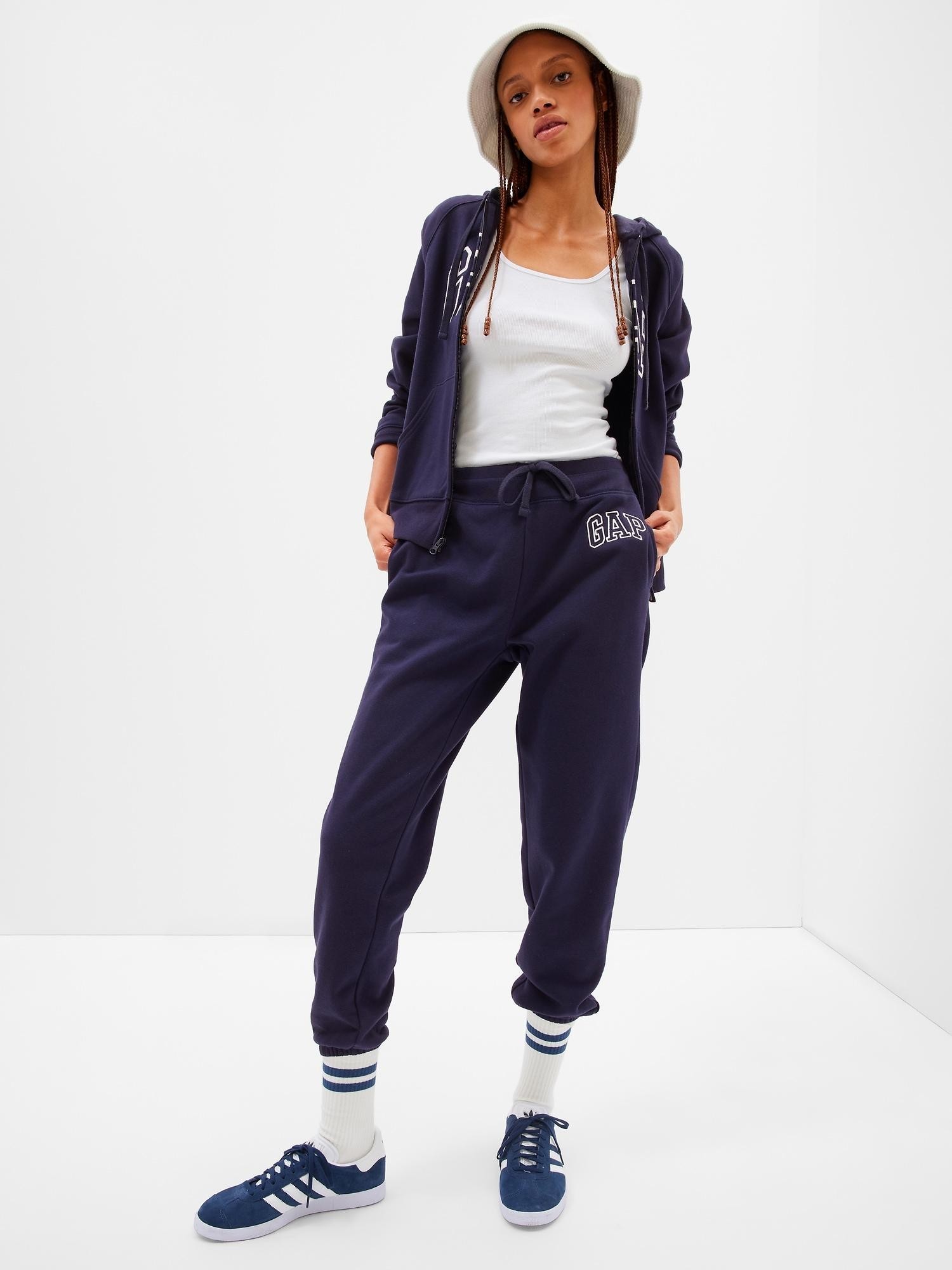 GAP Gap Logo Fleece Joggers Navy Uniform 