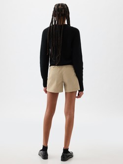 GAP Mid Rise Downtown Khaki Shorts Khaki 2