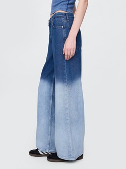 GAP Mid Rise UltraSoft Baggy Jeans Medium Indigo 2