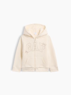 babyGap Sherpa-Lined Logo Zip Hoodie