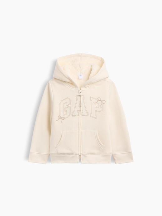 Image for babyGap Sherpa-Lined Logo Zip Hoodie from Gap