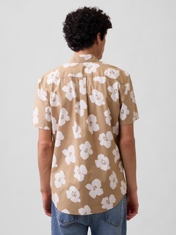 Moška srajca s kratkimi rokavi in vzorcem